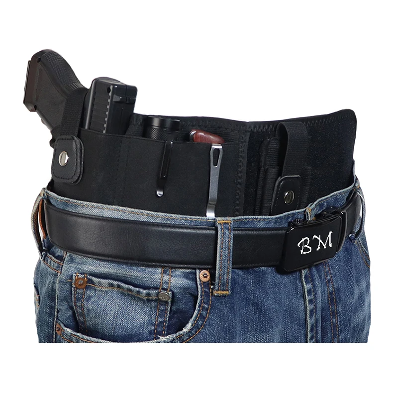 Оптом Регулируемый Неопреновый Универсальный скрытый пояс для живота кобура поясная сумка Пистолет Ремень Кобура Универсальный