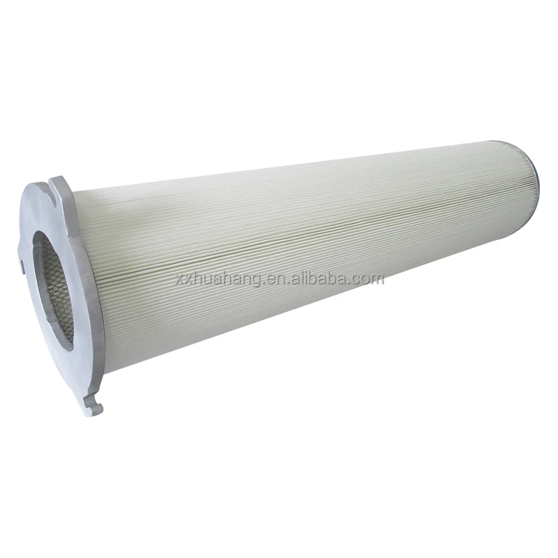 Three-ear quick-install foldable polyester fiber dust filter cartridge customize dust collector filter element