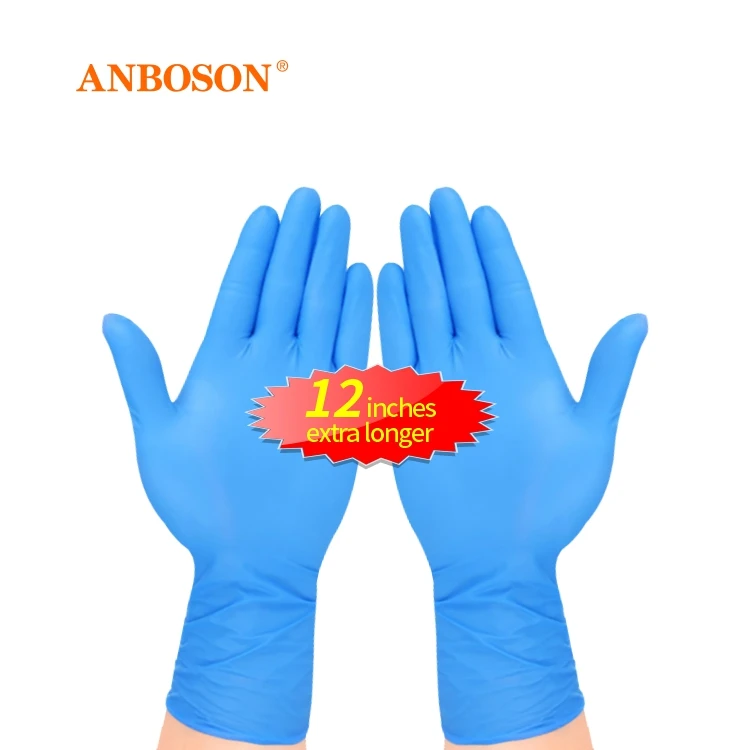 Anboson  Medium SIZE Nitrile Gloves  Cleaning Supplies Work gloves disposable latex free powder free gloves For Women