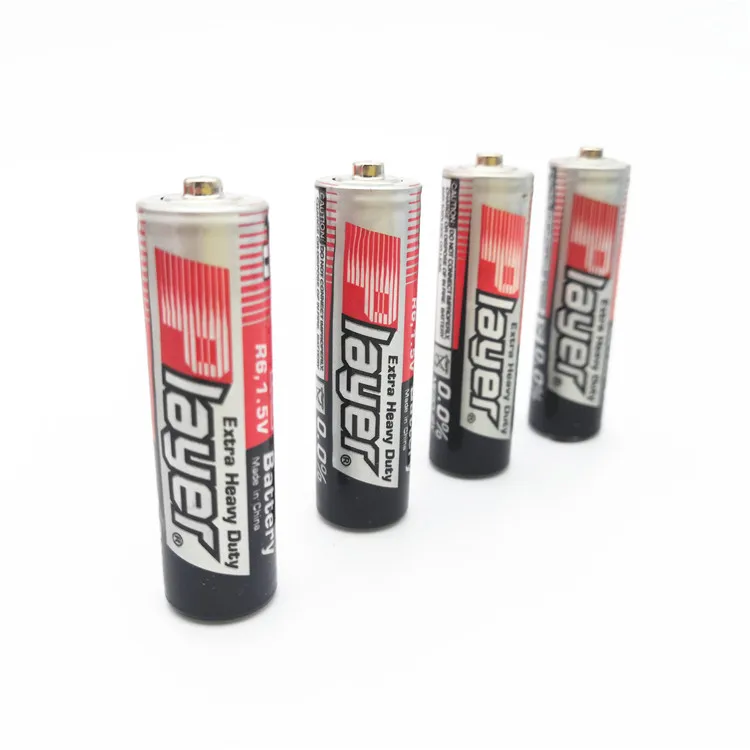 R6 UM3 AA Battery for Wireless Mouse 2 Pcs/Small Blister Card R Player 60 Mins 1.5V Dry Cell