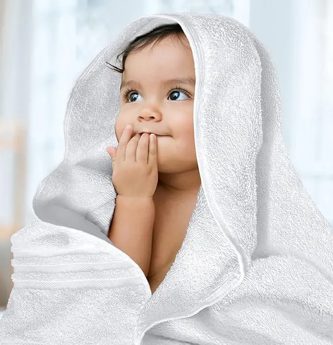 High Quality Soft 100% Bamboo Cotton Towel Custom Logo Hotel  Home Face Bath Towels Set