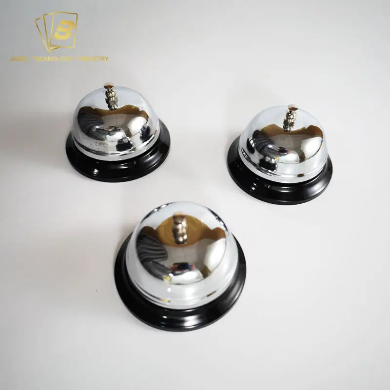 High Quality Game Accessories Smooth Thicken Glossy Stainless Steel Reminder Casino Bell