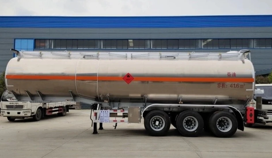 Прицеп-цистерна из алюминиевого сплава 48000L/48CBM для транспортировки нефти/топлива/жидкости