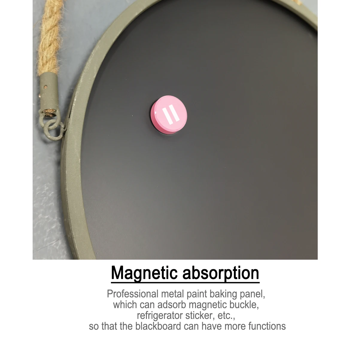 Metal frame blackboard round blackboard chalk board advertising graffiti message promotional gifts decorative blackboard