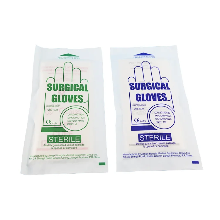 Hot Sale Medical Latex Surgical Gloves Factory Price Sterile Surgical Gloves