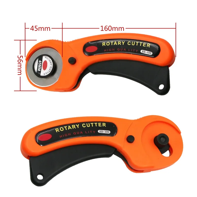 High Quality Rotary Cutter With 45 mm Wide Blade Autolock Rotary Cutter handle  knife Cutting Tool 45mm Rotary Cutters