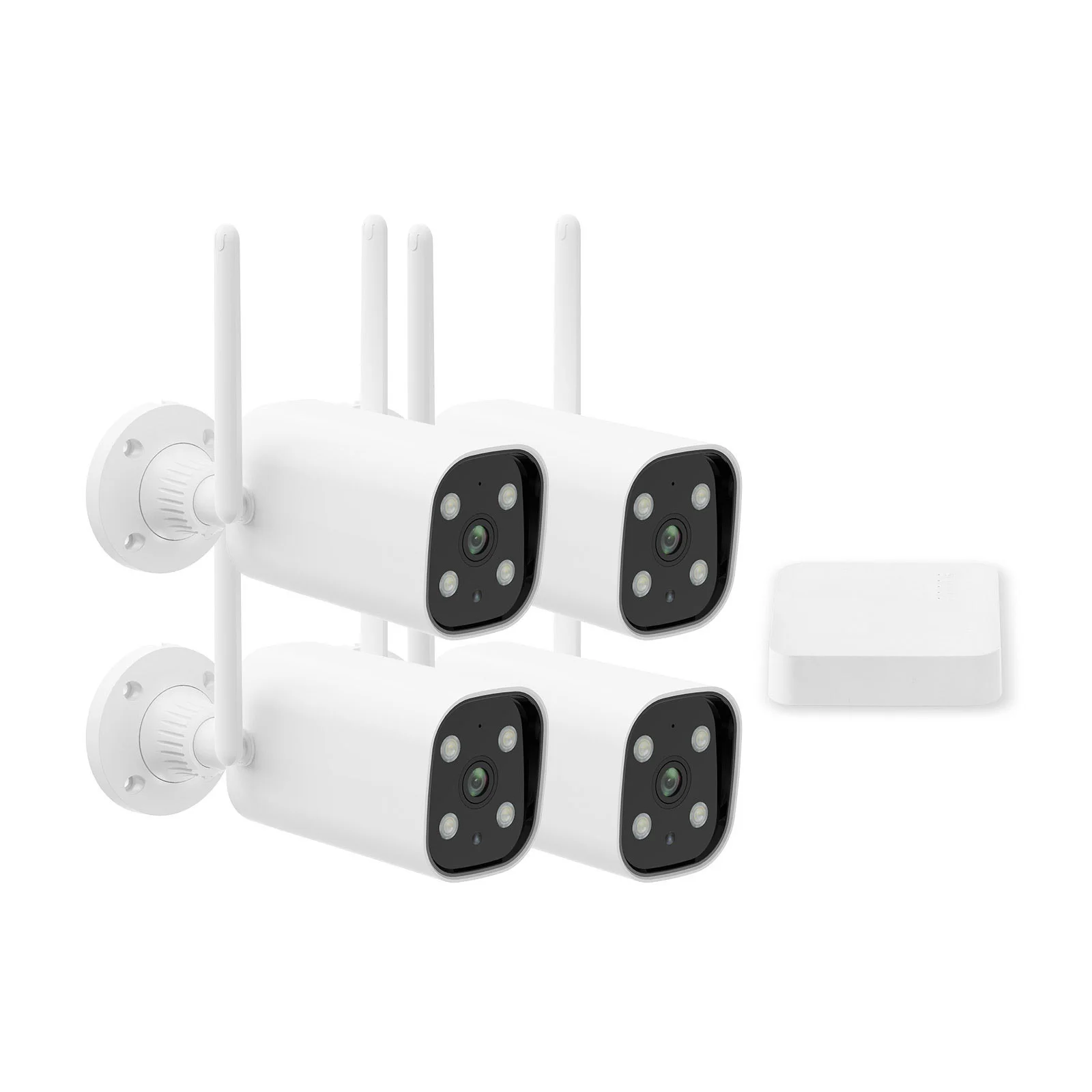 
Wireless 4CH NVR Kit with 4pcs 5M cameras support humen detection 