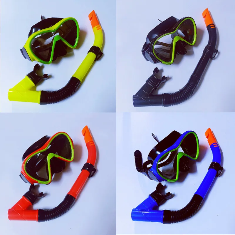 High Quality Profional Marine Swimming Diving Masks Set Waterproof Breathing Tube with PC Material Equipment
