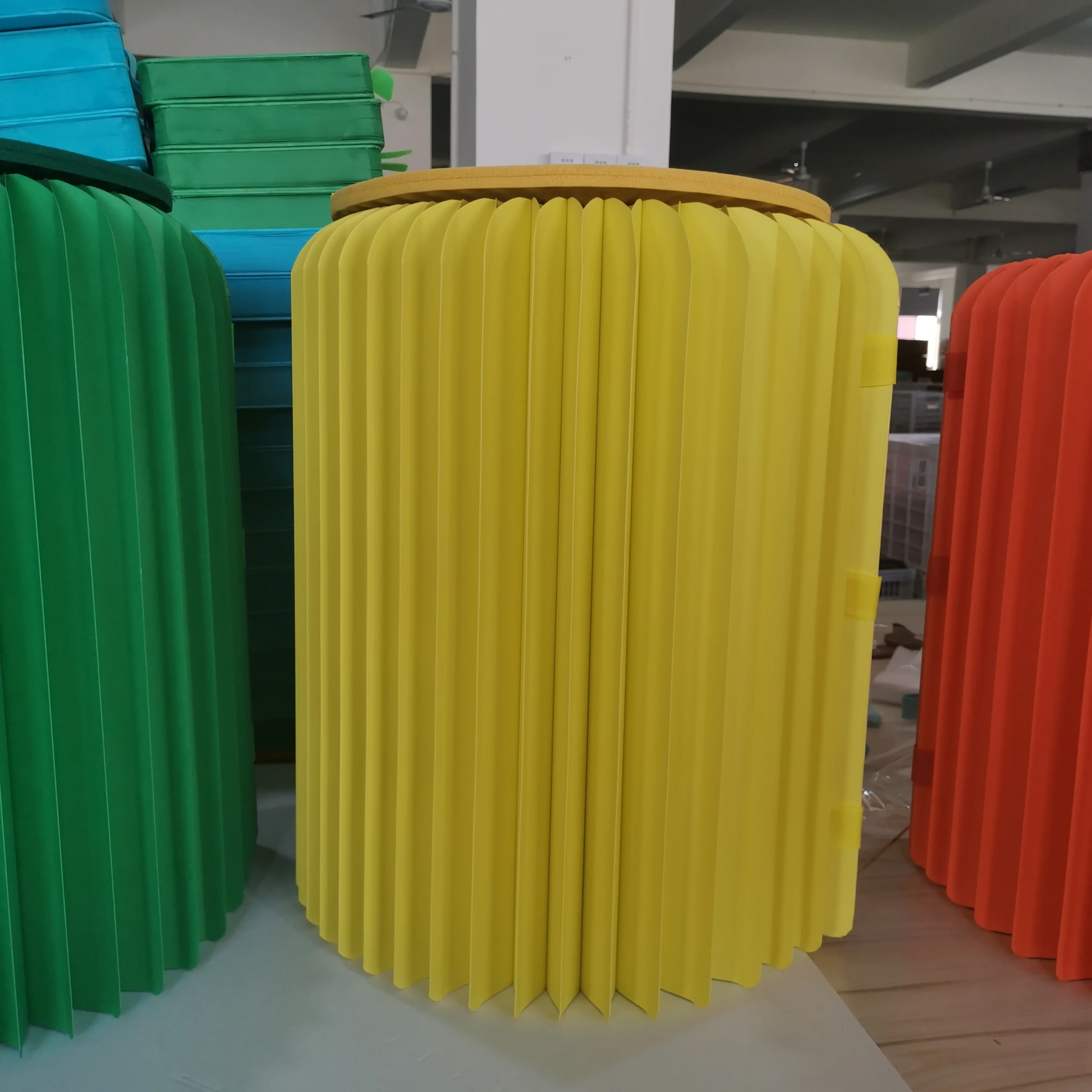 New eco-friendly paper stool H42cm Creative Portable  Folding Stool  Space saving  furniture Paper Folding Chair