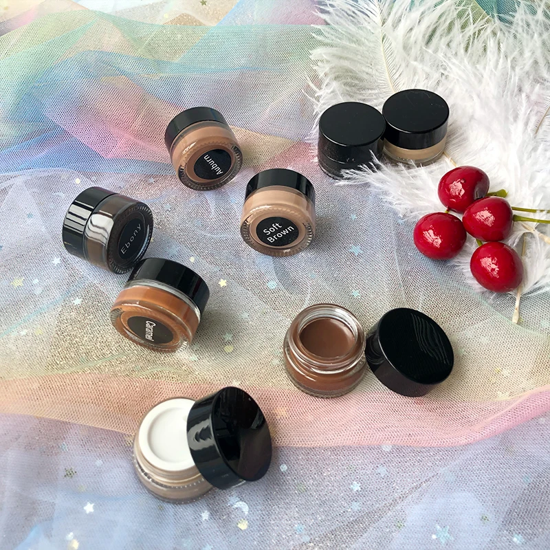 Wholesale Vegan Cruelty Free Makeup Cosmetics Eyebrow Cream Long Lasting Waterproof Eyebrow Cream Gel Eyebrow Pomade