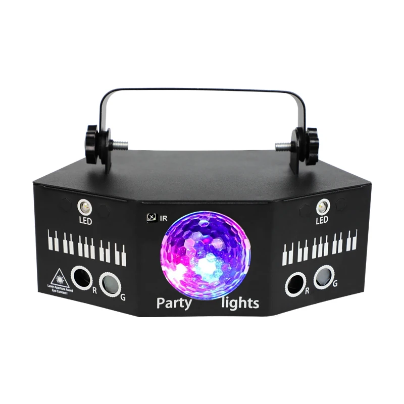 hot sale 6 Eye Stage DJ Disco Lamp DMX 512 Sound Activated Party Lights Remote laser Light Night club Bar Christmas Lighting