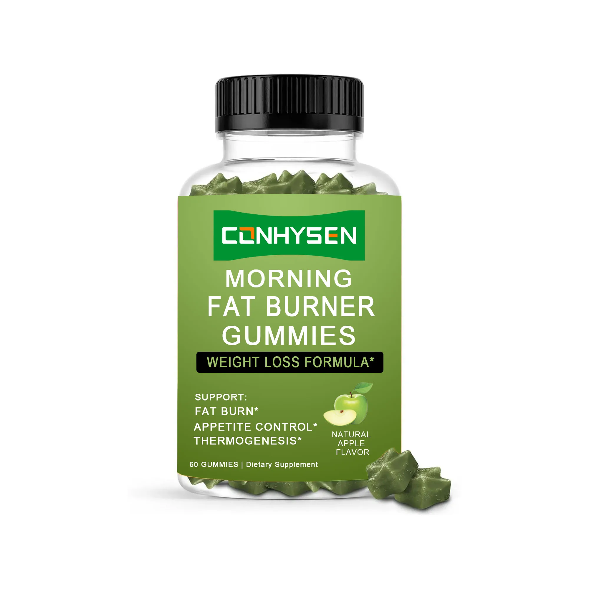 Private Label Organic Green Coffee Bean Extract Gummies Adult Morning Fat Burner Gummies Support Weight Loss Customizable
