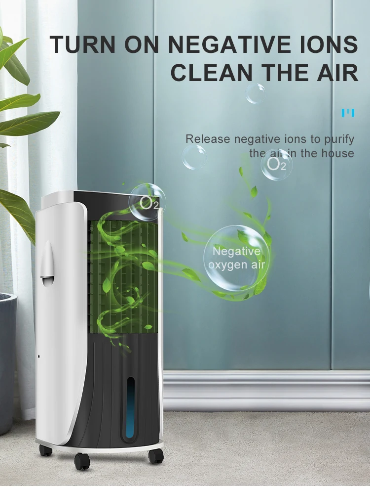 Retro Art Personal Evaporative Cooler and Humidifier, Portable air cooler, Desktop cooling Fan