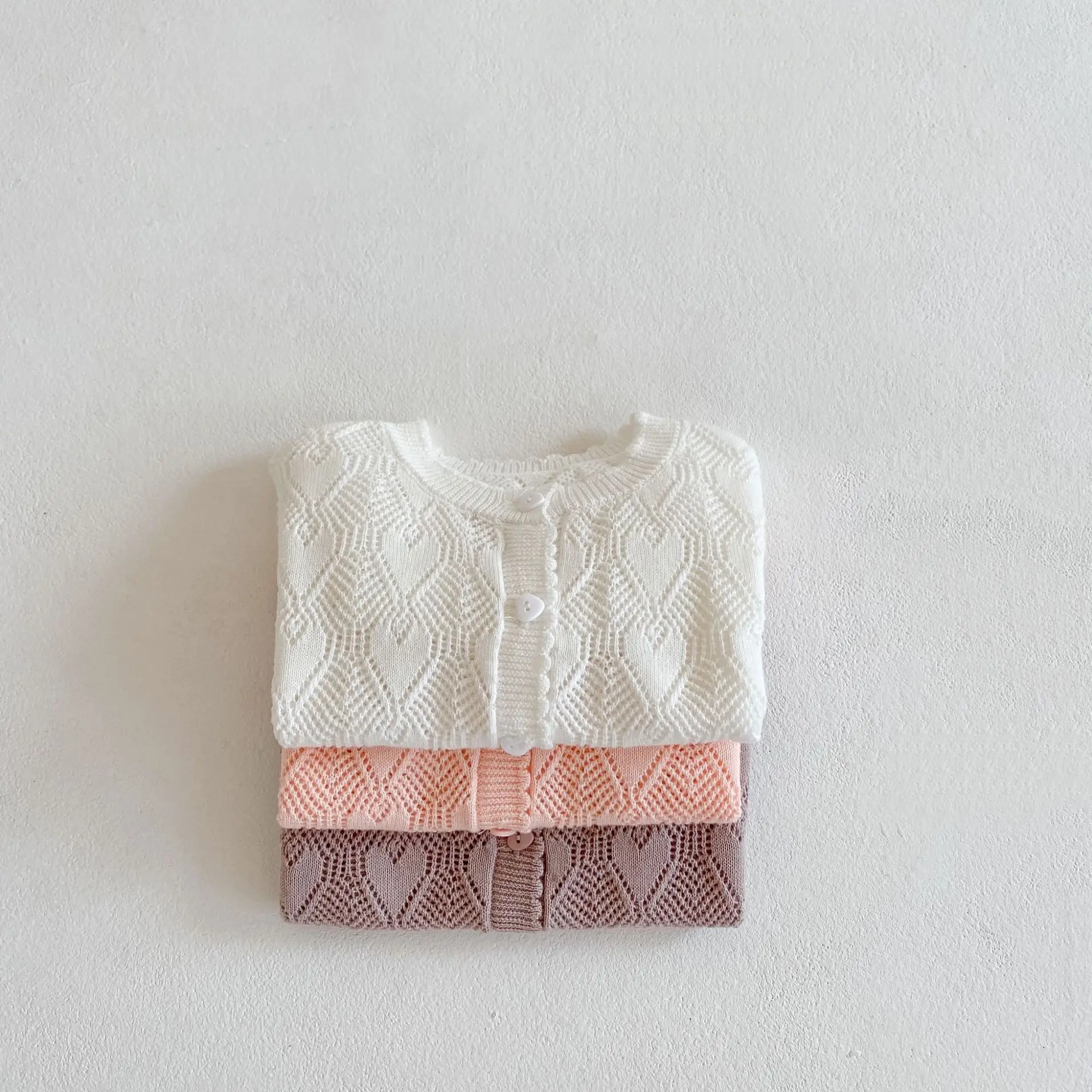 
Baby Girl Pullover Kids Clothes Sweater Knitted Tops Children Infant Toddler Hollow Out Sweaters 