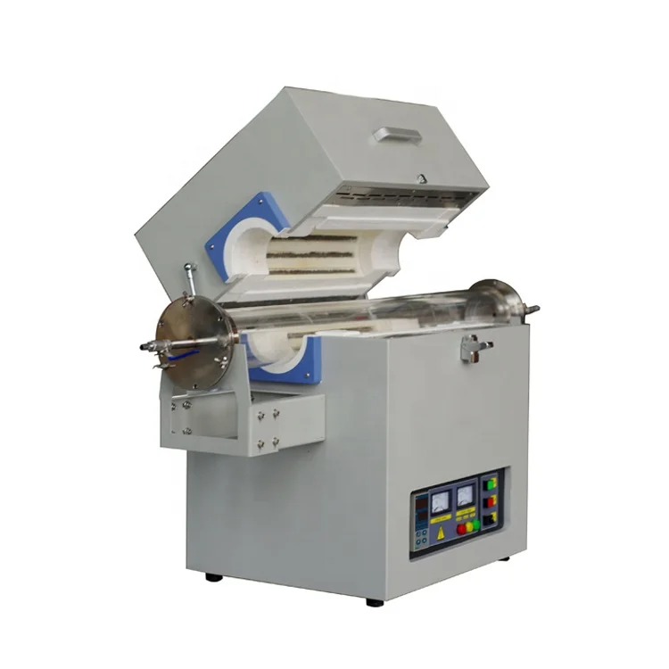  1600 C mini vacuum tube furnace horizontal small quartz compact for carbonization