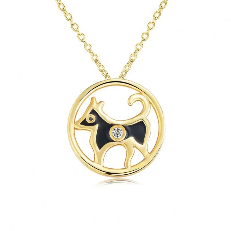 Peishang Factory Custom Custom-Made Hot Animal Zodiac Sign Dragon Horse Tiger Dog Asian Necklace
