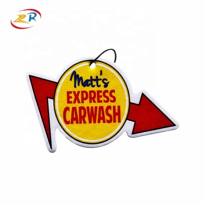 Lovely kids Shape Wholesale promotion hanging paper perfume car air freshener