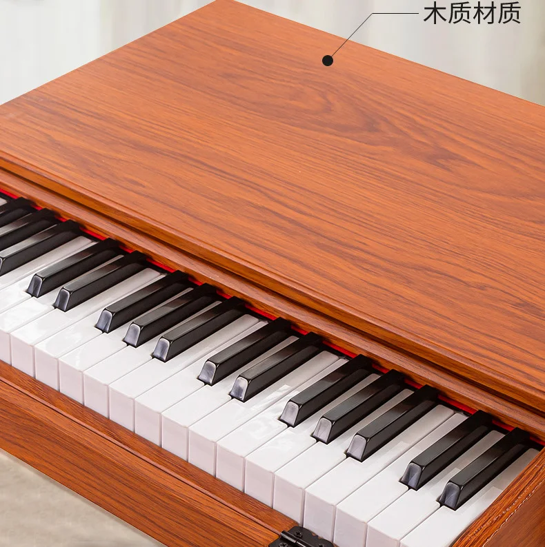 37-key Wooden piano drawer for children toys Electronic organ Music Baby mini size piano keyboard 37 keys for beginners