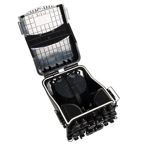 water proof  black Fiber optic distribution box  preconnected 16core 16 hilos negro cajas nap preconectorizados 1x16