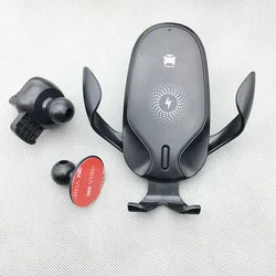 LMDMount Automatic Sensor Fast Smart Qi I phone Simple Cell Charging Gravity Smartphone Clamping 10W Mobile Car Wireless Charger