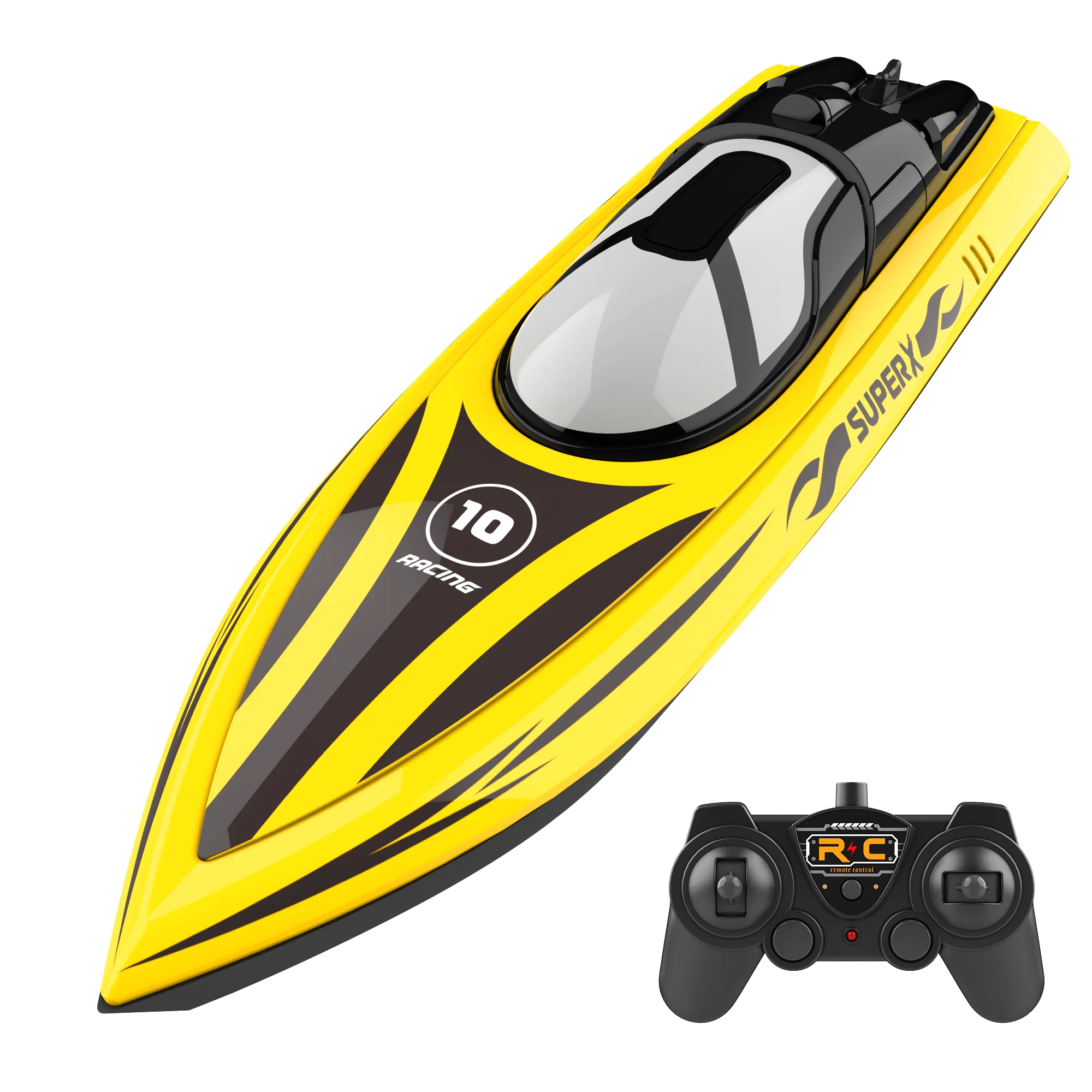 V333 RC Boat 15km/h 2.4G Double Motor High Speed RC Racing Ship 30mins Long-time Use Summer Outdoor Water Toys RC Boat Gifts