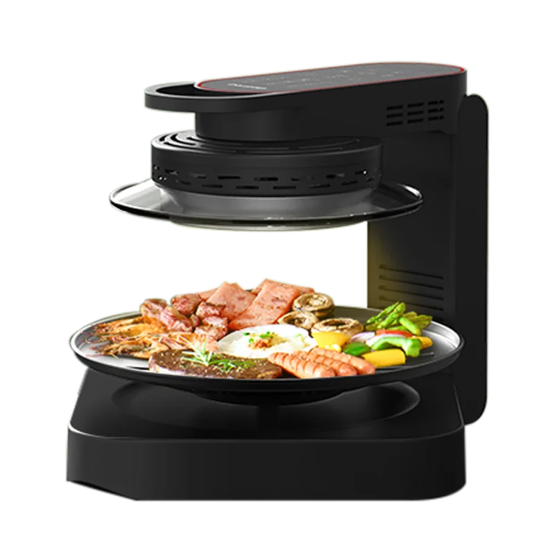 Electric BBQ Grill New Toaster For Family Temperature-Controllable Automatic Rotary Barbecue Machine