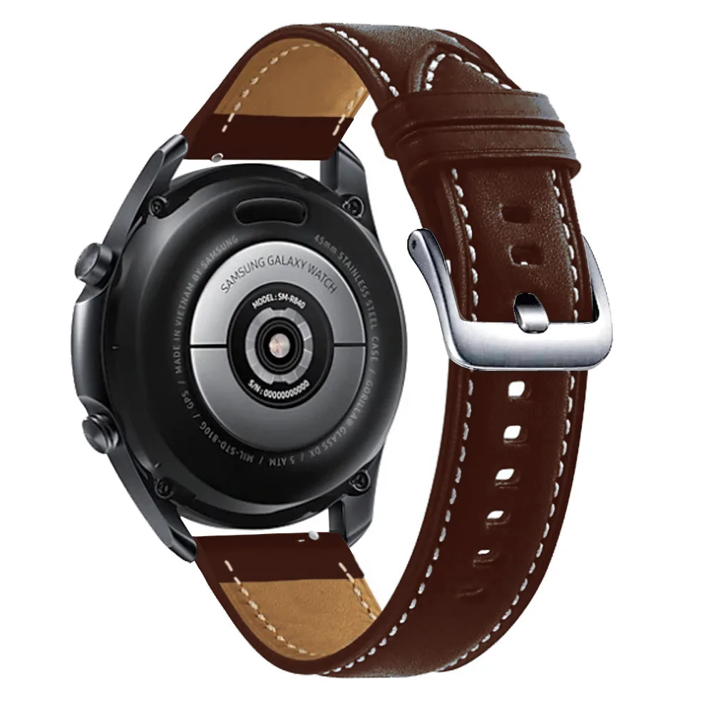 Кожаный ремешок для Samsung Galaxy Watch 3 45 мм 41