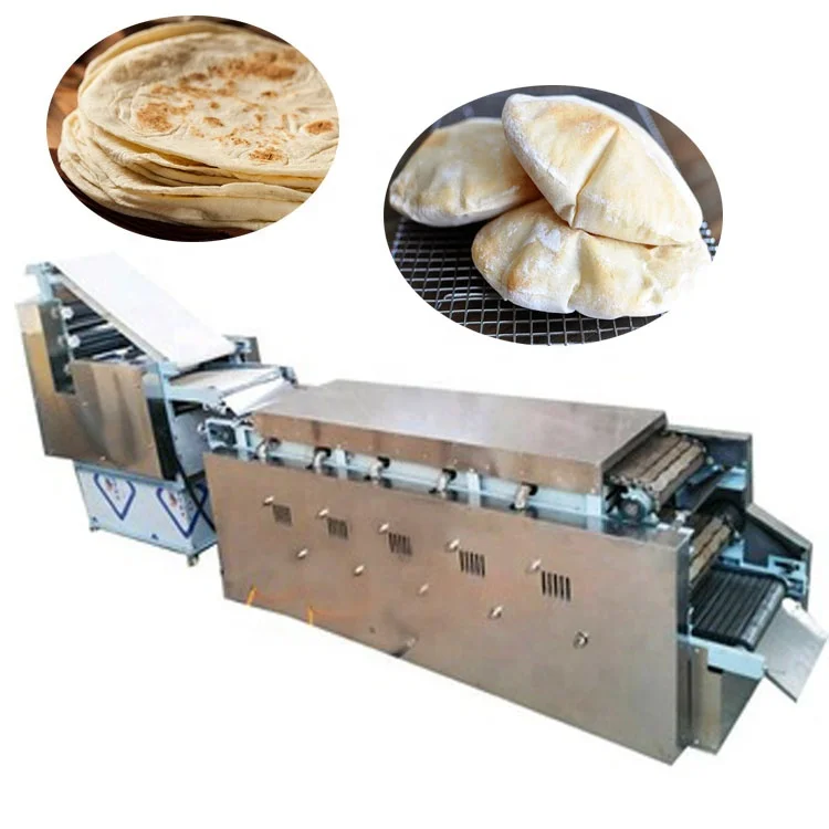 Fully automatic arabic chapati pita roti lavash bread machine making production line