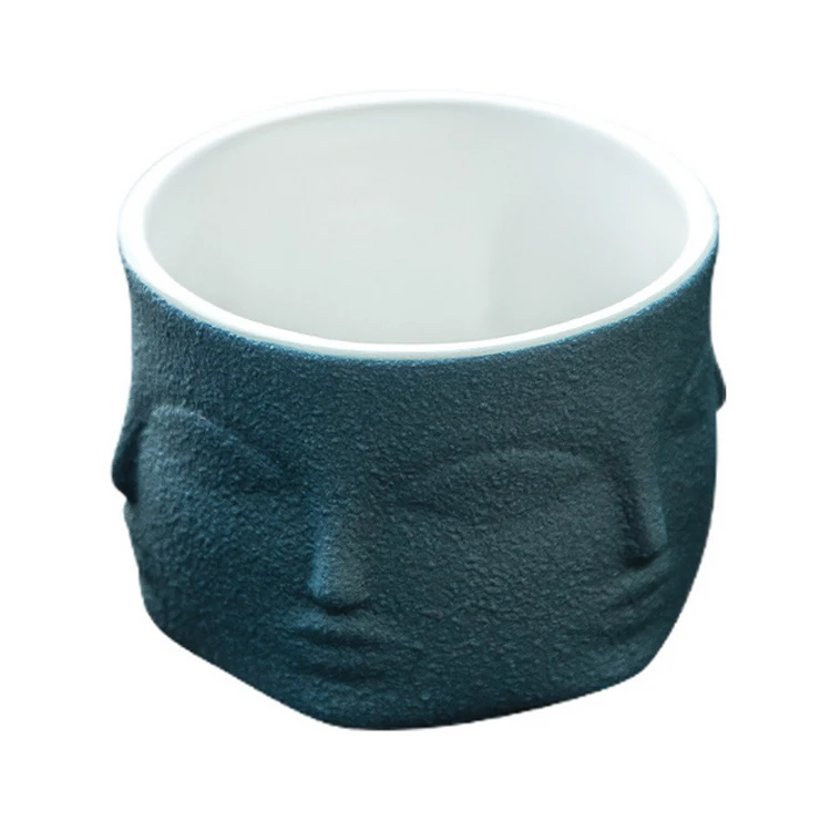 
Wholesale Nordic Creative Morandi Home Furnishings Coarse Sand Face Like Vase Modern Minimalist New Ceramic Crafts 
