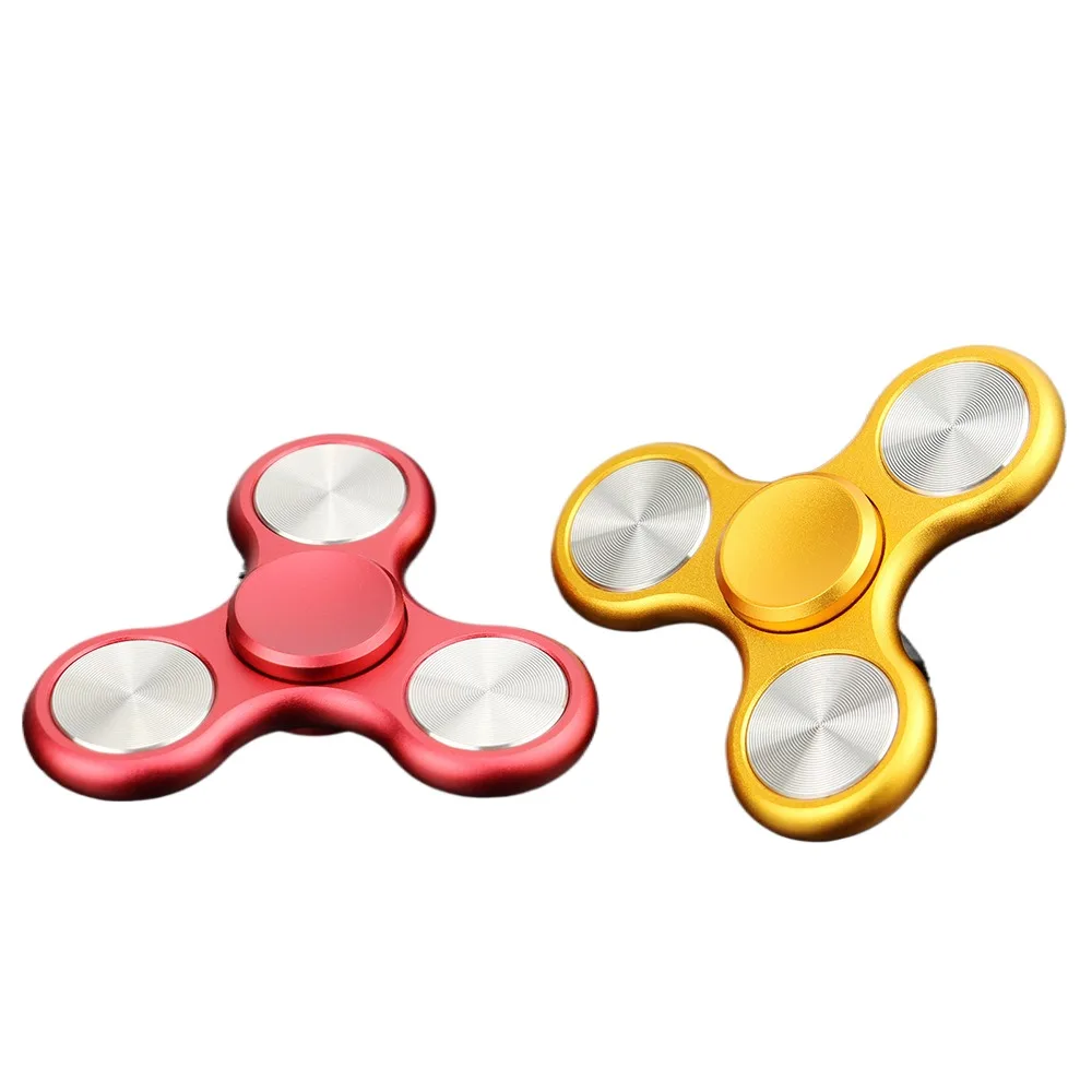 In stock Aluminum Alloy fidget spinner High quality Stainless steel Decompress Spinning top Wholesale