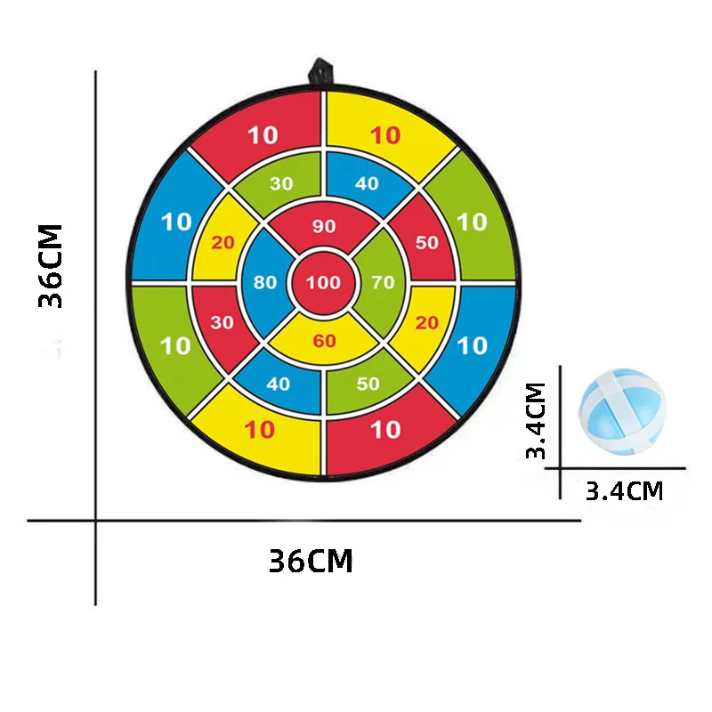 funny Kids Dart Board with Sticky Balls Large Dart Board for Kids Boys Toys Indoor Sport Outdoor Fun Party Play Game Toys