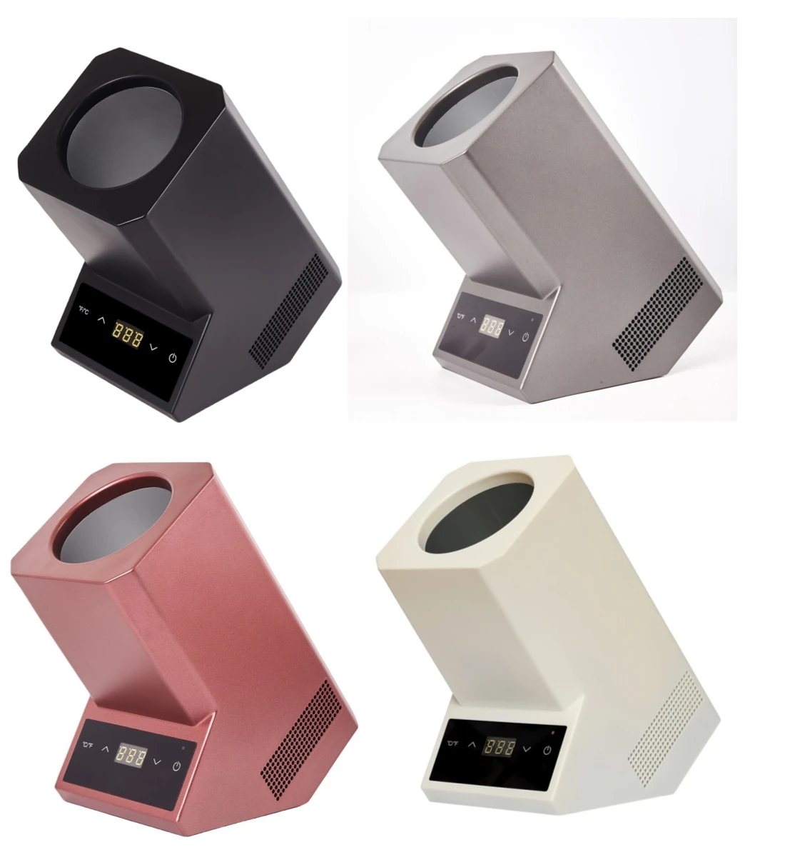 Gray housing Portable Electric Thermoelectric Single Bottle Wine Cooler Chiller