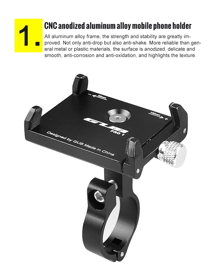 Cell Phone Stand for Angle Height Adjustable Desk Sturdy Aluminum Metal Phone Holder for iPhone