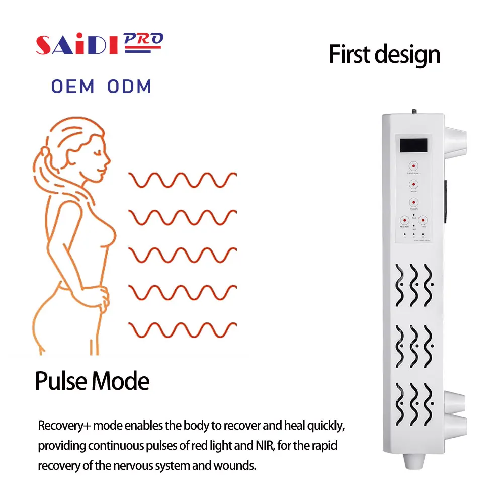 Desktop 360W 660Nm 850Nm Near Infrared Therapy Light Facial Skin Care 0-9999Hz Pulse Led Red Light Therapy