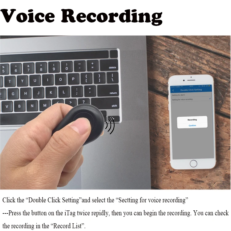 
Key Finder Smart Anti-Lost Device Keychain Mobile Phone Lost Alarm Bi-Directiona Mobile Locator Pet Car Tracker 