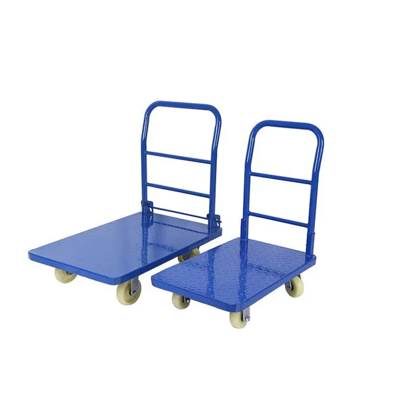 Flatbed logistics flatbed trolley folding push pull truck carrier