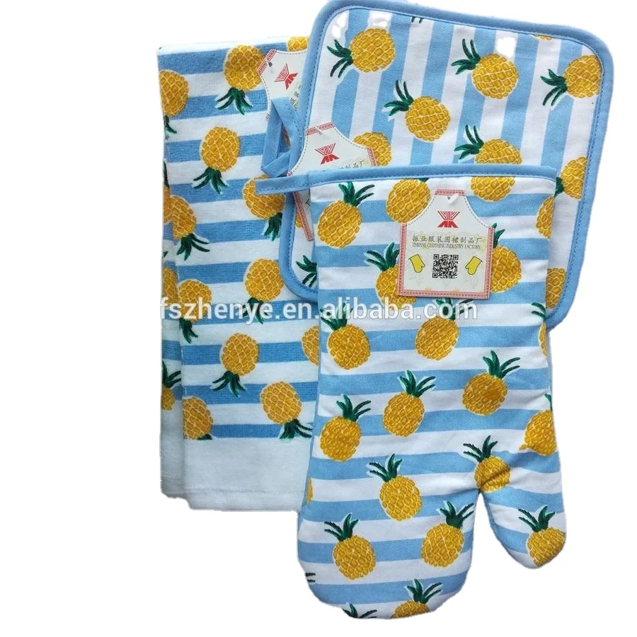 Customized High Quality Towel Pot Holder And Cotton oven mitt cooking oven mitts