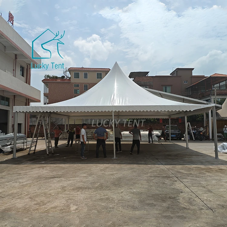 Weather Proof White Roof Clear Wedding Pagoda Tent for Outdoor Activities 8x8 Marquee Pagoda Tent for Sale