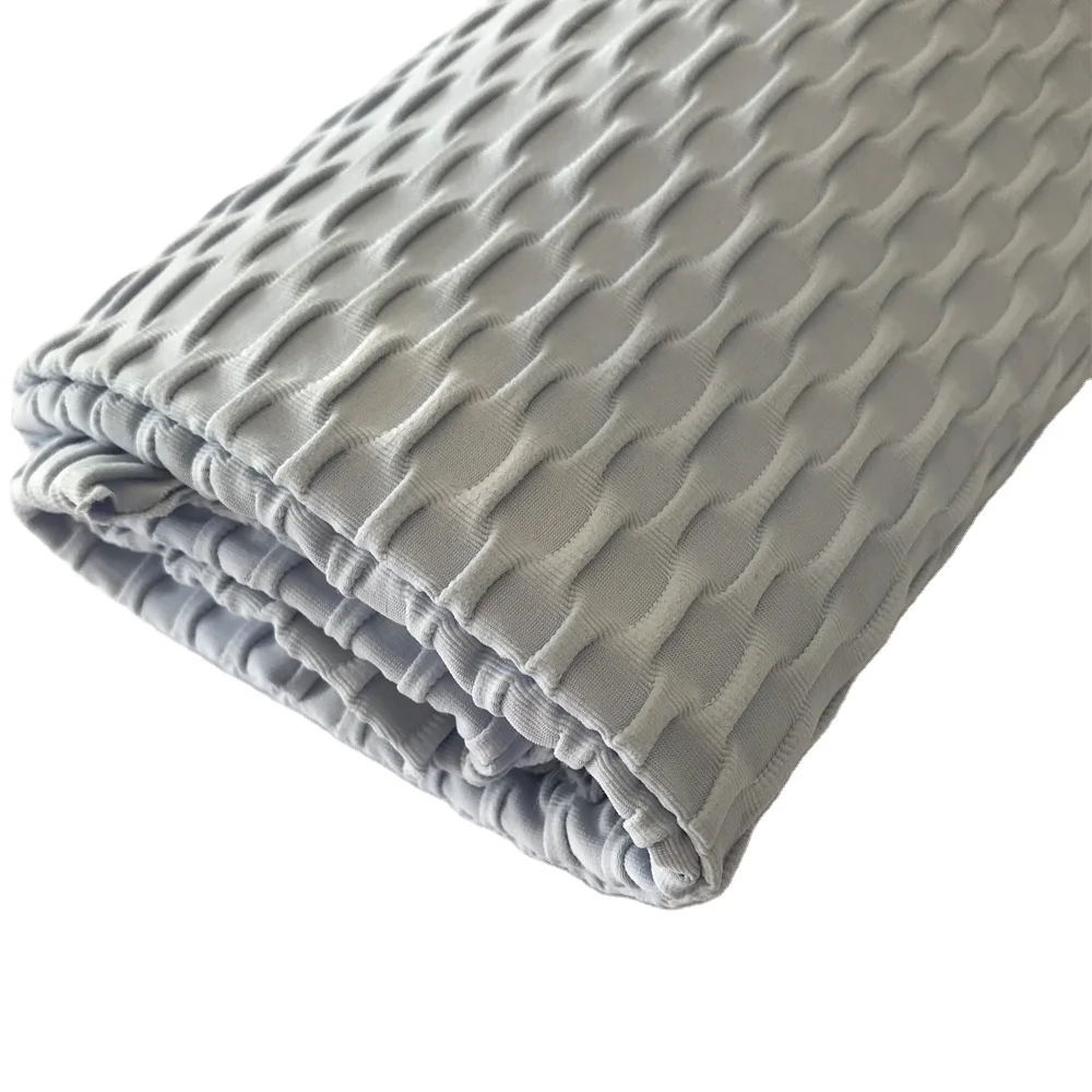 Жаккардовая трикотажная ткань для йоги из полиэстера и спандекса