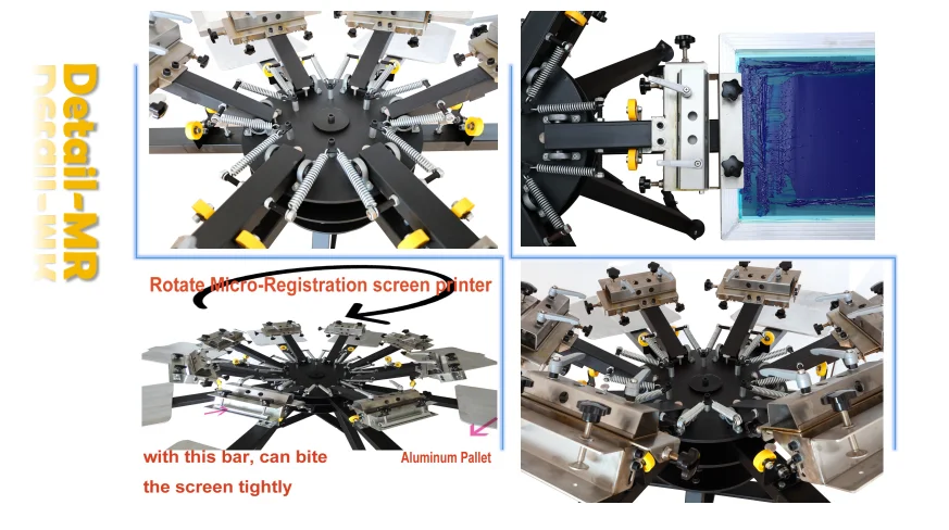 multicolor automatic efficient rotary high precision flat screen printing machine manual 6 color screen printer serigrafia