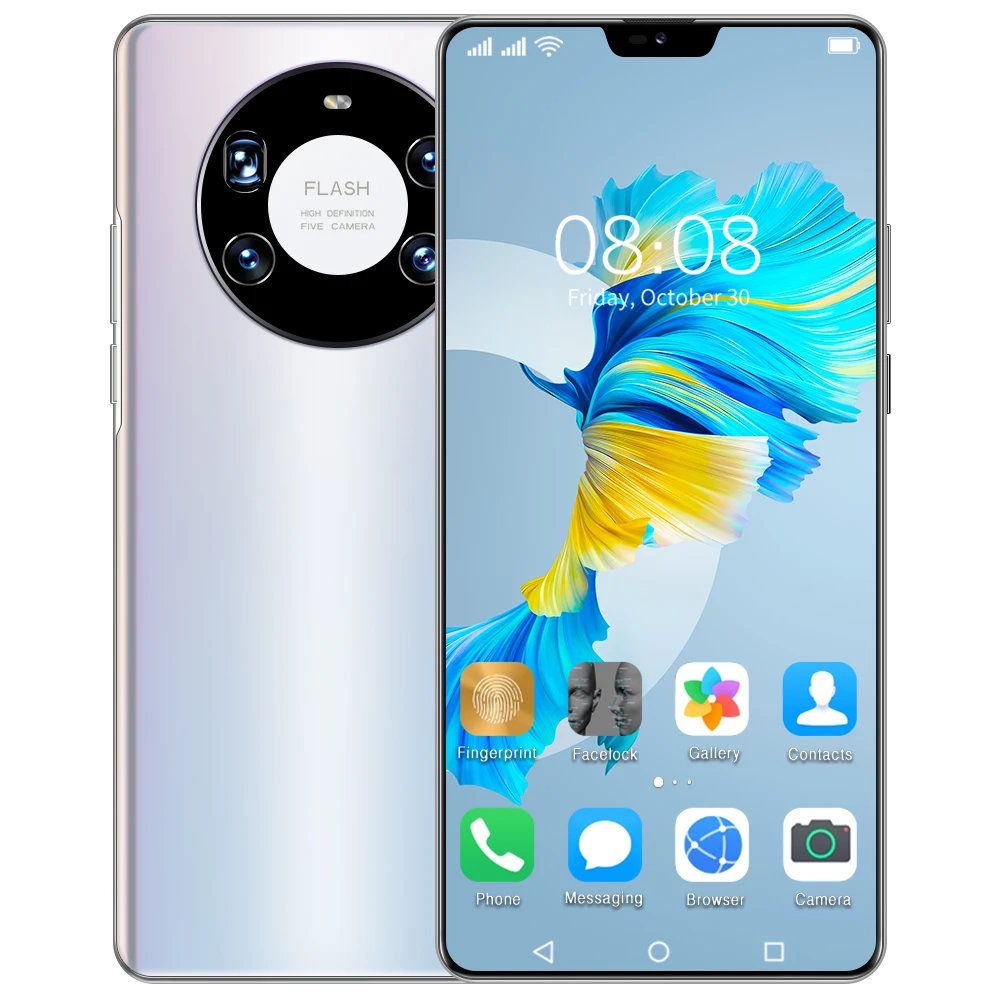  Заводская распродажа Mate 40 Pro мобильный телефон полный дисплей Android 10 0 сотовый Mate40 +
