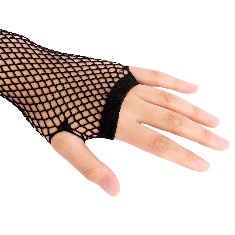 New Fashion Neon Fishnet Fingerless Long Gloves Leg Arm Cuff Party Wear  for Women Sexy Beautiful Arm Warmer