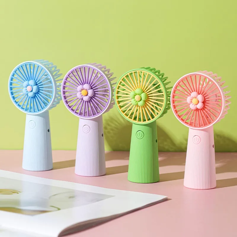 2024 New Handheld Usb Fan Mini Portable Electric Fan Outdoor Foreign Trade Gift Toy Manufacturers Wholesale