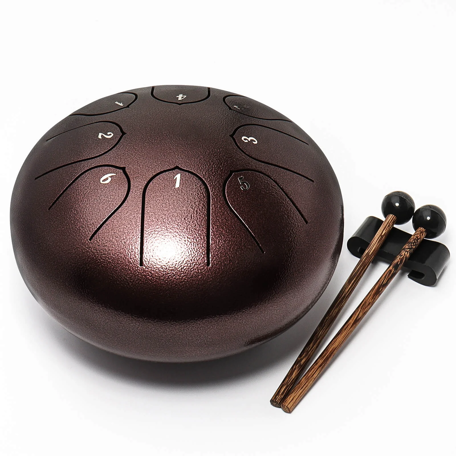 High Quality Steel Tongue Drum 8 Notes 6 Inches Instrument Handpan Drum C Key Percussion Steel Drums Kit, Handpan with Mallets
