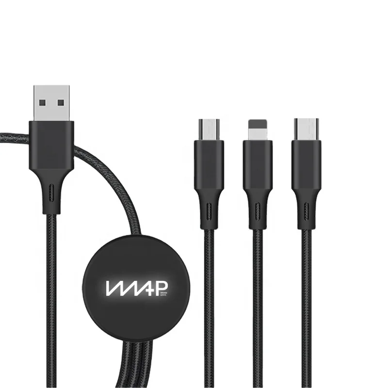 CL-101 3 в 1 Оптовая Продажа с фабрики, Дата-кабель Usb с магнитными разъемами кабель для быстрой зарядки и передачи данных типа C микро Iphone