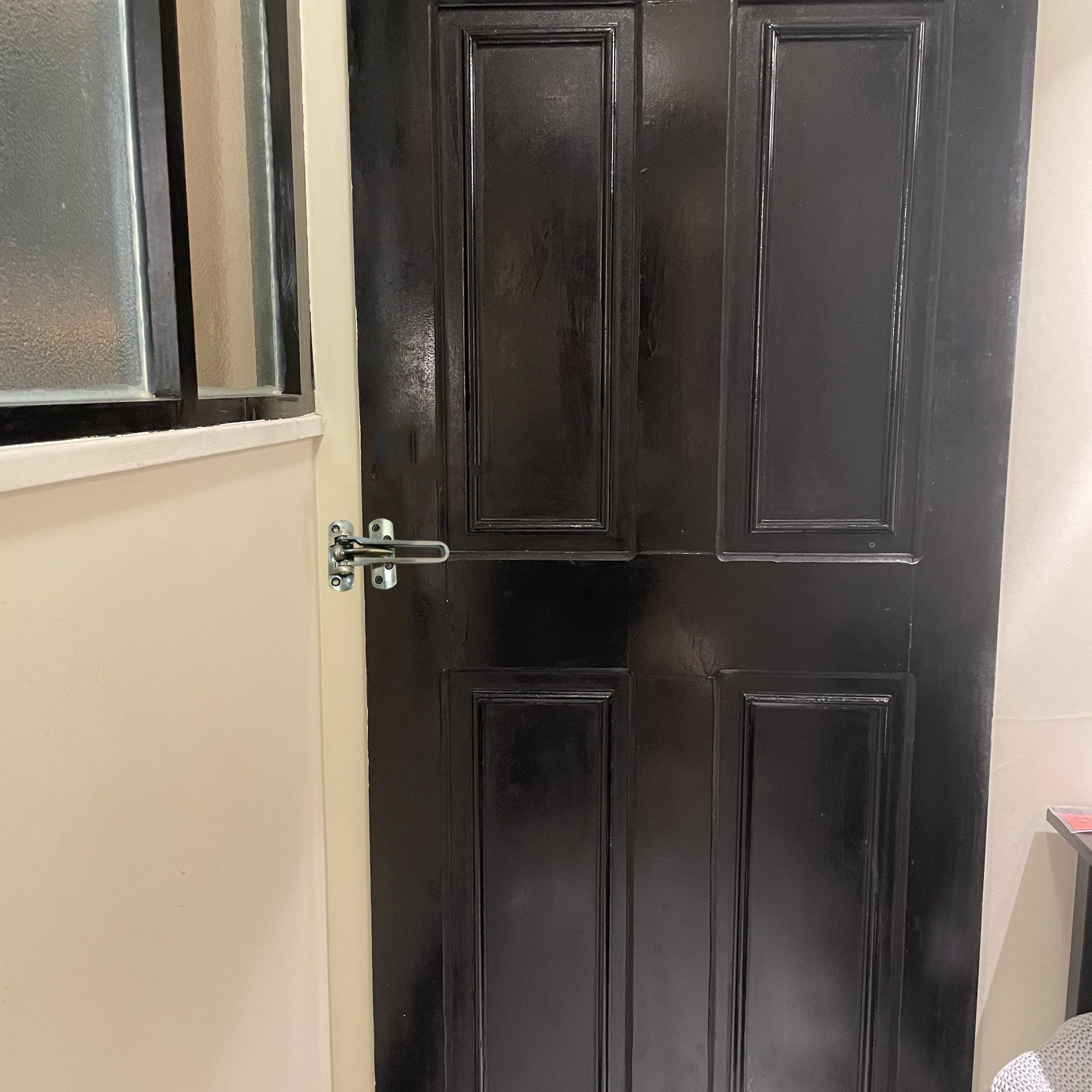 Security Door Guard Zinc Alloy Door Bolt Metal Hardware High Security for Home Satin Nickel Door Lock Swing Bar