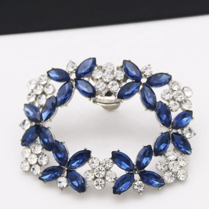 Fashion DIY alloy with bling rhinestone and eye glass shoe clip flower