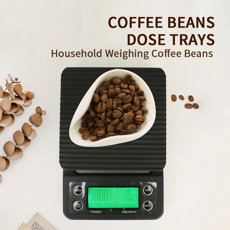 Espresso Barista Tools Beans Dish Tea Plate Dosing Scoop Ceramic Measuring Cup Accessories Coffee Bean Dosing Tray