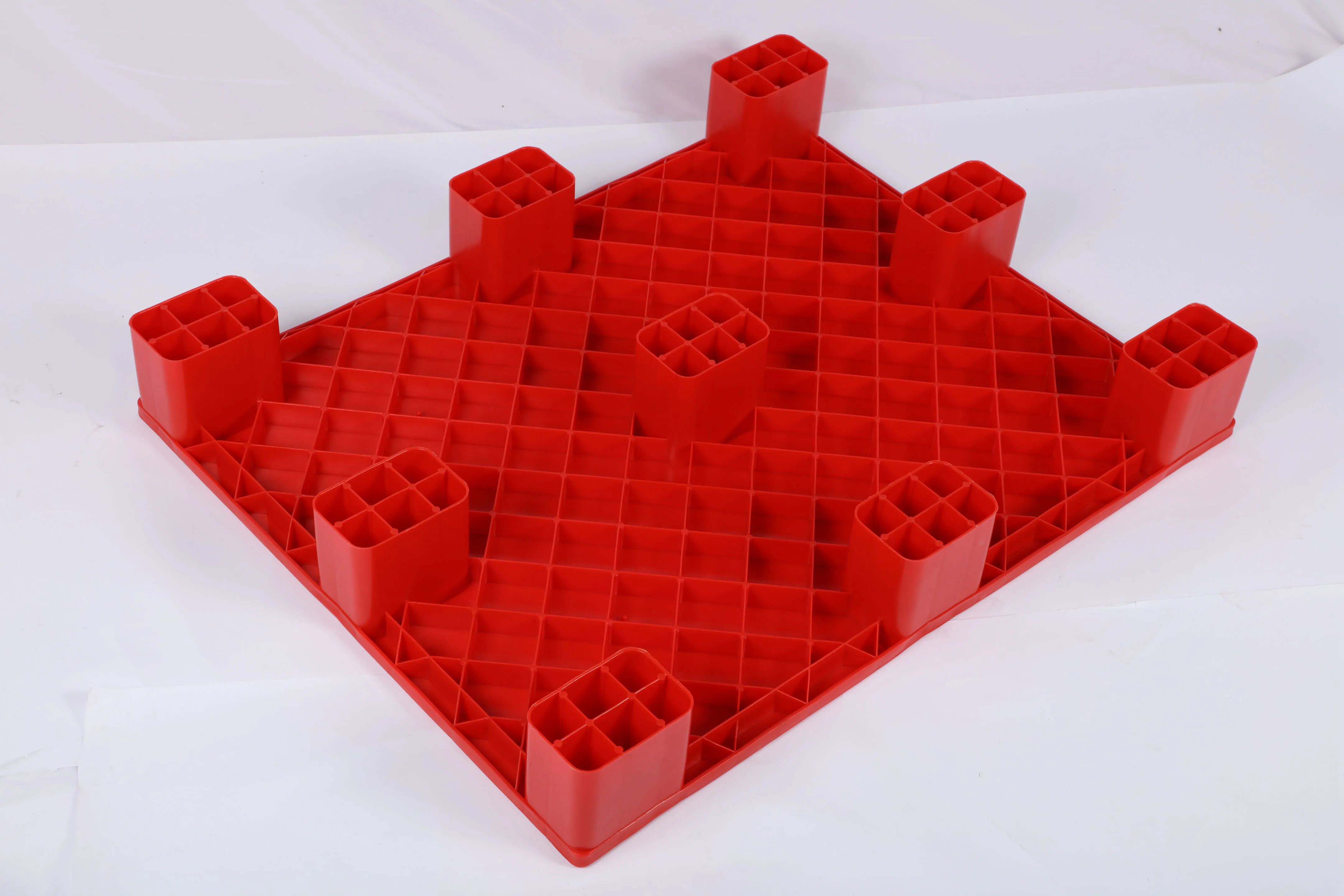 Настраиваемые 600X800 девять футов транспортировка Hdpe евро одиночные плоские пластиковые поддоны