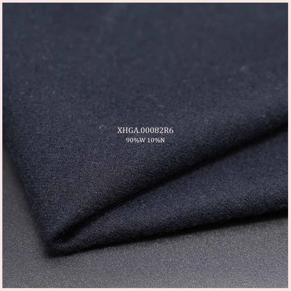 Merino Wool Knit Fabric 90%Wool 10%Nylon Jersey Fabric For Winder Inner layer Dress Pants Suit